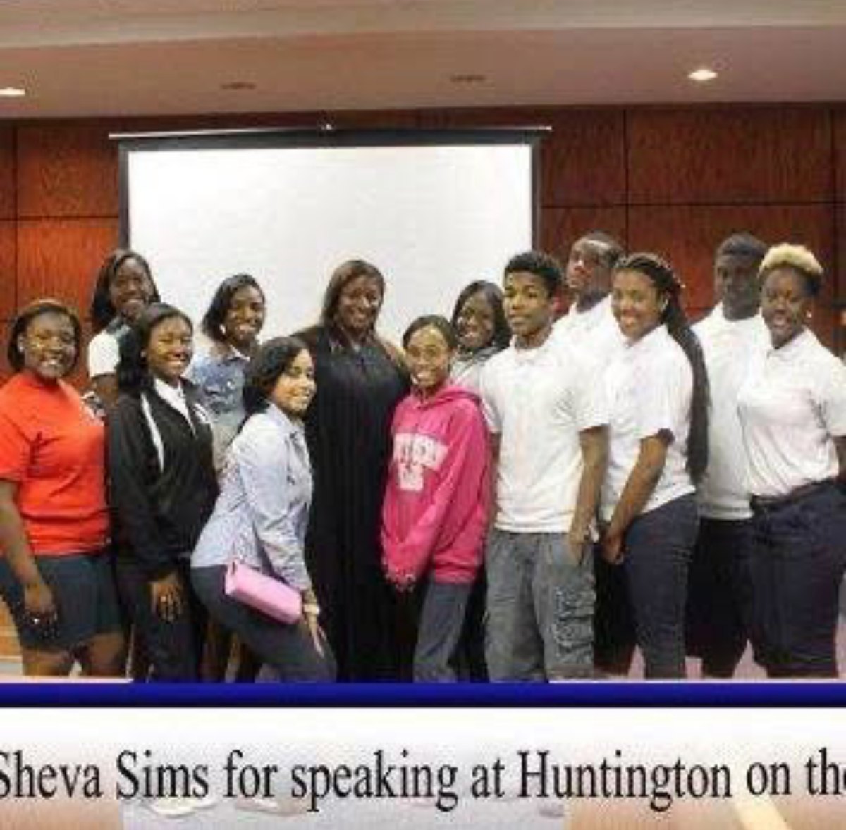 Professional engagement archive document for Judge Sims