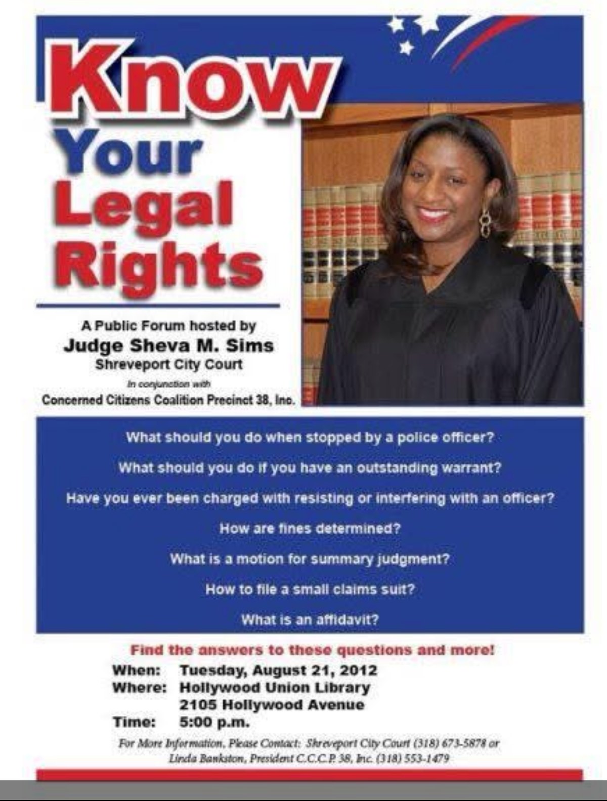 Additional professional and community engagement document for Judge Sims